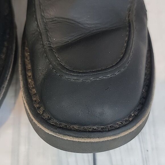 J. Crew Vintage #10229 Leather Field Boots In Black Mens Size 7.5 main image 8
